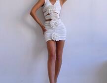 Комплект: топ та спідниця з трояндами    Комплект: топ та спідниця з трояндами    | PUSHKA SHOP