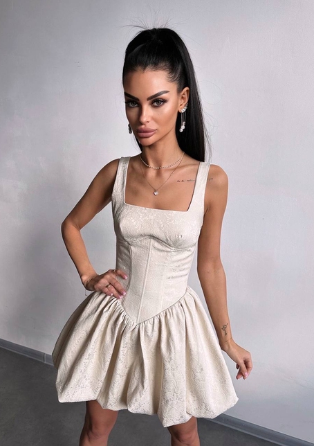 Корсетна сукня с пишною спідницею-балоном | PUSHKA SHOP