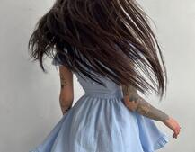 Муслиновое платье мини с корсетной вставкой на талии с косточками  | PUSHKA SHOP