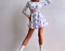 Корсетна сукня з принтом Корсетна сукня з принтом | PUSHKA SHOP