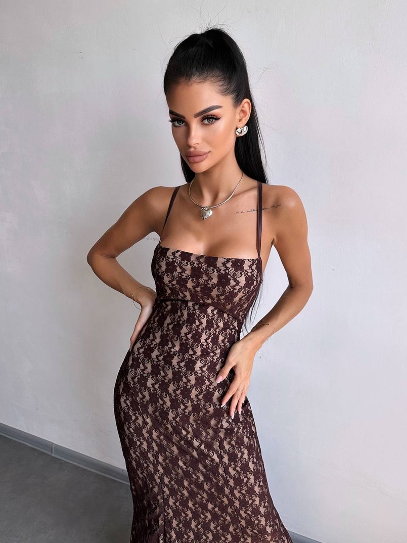 Мереживна сукня максі   | PUSHKA SHOP