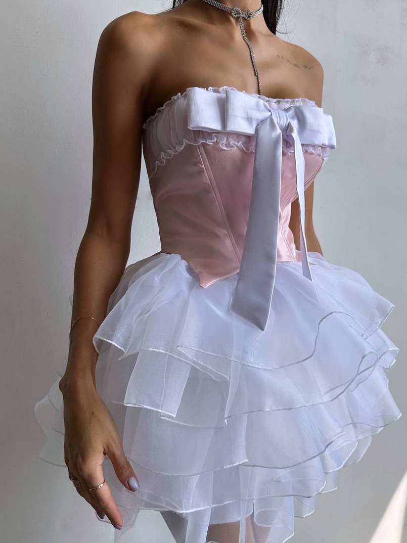 Комплект: корсет + пишна спідниця міні Комплект: корсет + пишна спідниця міні | PUSHKA SHOP