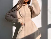 Тепле приталене худі з капюшоном на флісі + корсет на шнурівці Можна носити з корсетом та без | PUSHKA SHOP