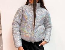 Рефлективный укорочённый зимний дутик Рефлективный укорочённый зимний дутик | PUSHKA SHOP