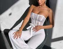 Комплект: піджак + комбінезон кльош  | PUSHKA SHOP