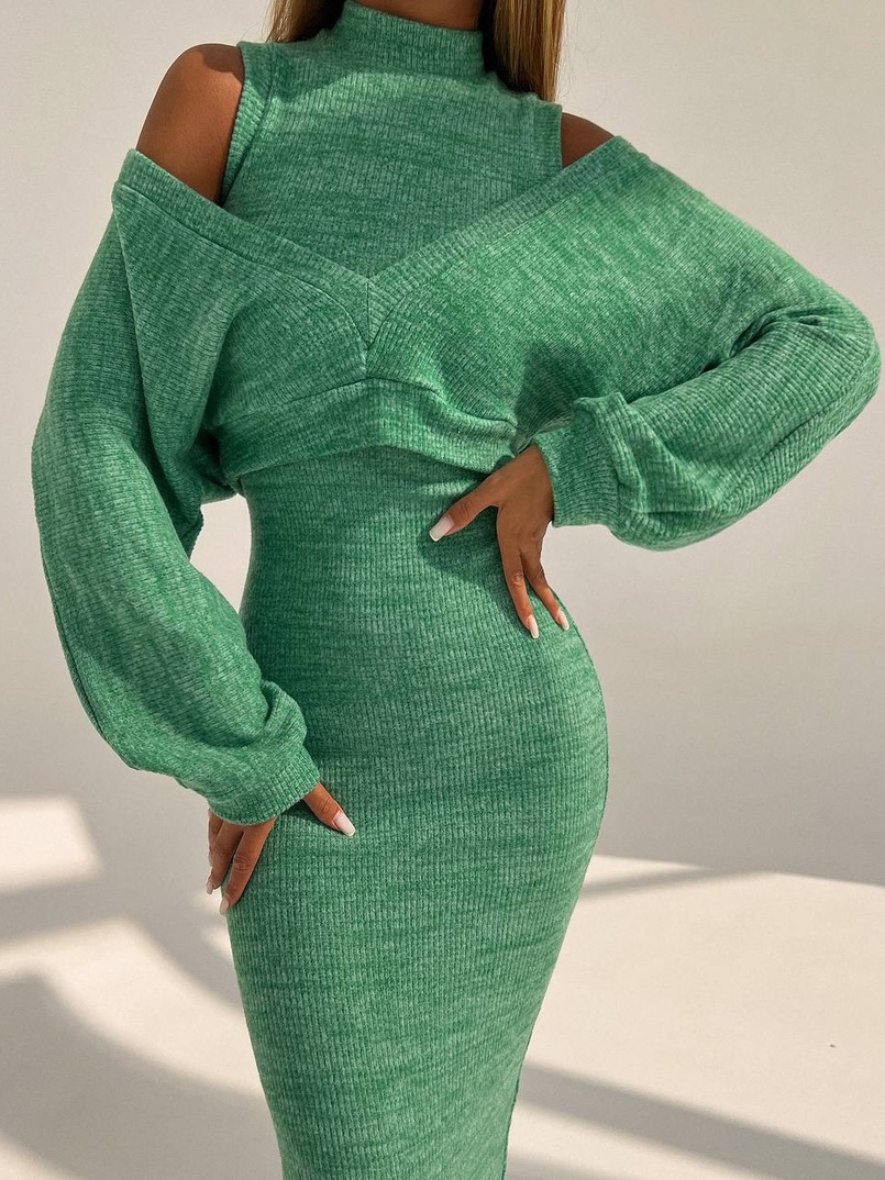 Трикотажна сукня-двійка  | PUSHKA SHOP