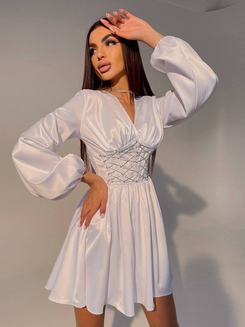 Корсетное платье с пышной юбкой   | PUSHKA SHOP