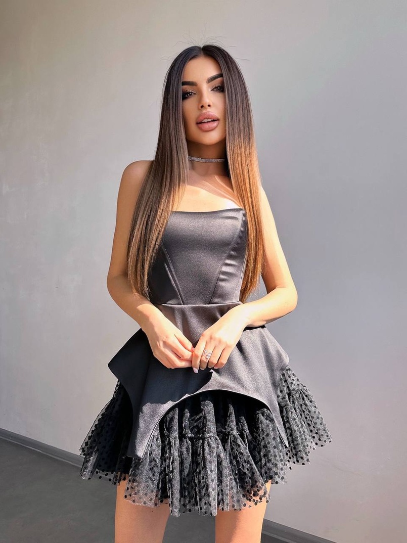 Атласна корсетна сукня  Атласна корсетна сукня  | PUSHKA SHOP