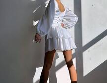 Сукня з корсетом, декорованим стразами Ручна робота Сукня з корсетом, декорованим стразами Ручна робота | PUSHKA SHOP