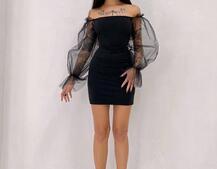 Сукня з корсетними елементами та об'ємними руквами з фатину Сукня з корсетними елементами та об'ємними руквами з фатину | PUSHKA SHOP