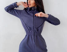 Приталенный комбинезон на молнии  Приталенный комбинезон на молнии  | PUSHKA SHOP