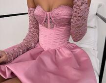 Комплект: мереживний корсет бюстьє + корсетна спідниця | PUSHKA SHOP