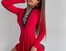 Сукня міні зі шнурівкою  | PUSHKA SHOP