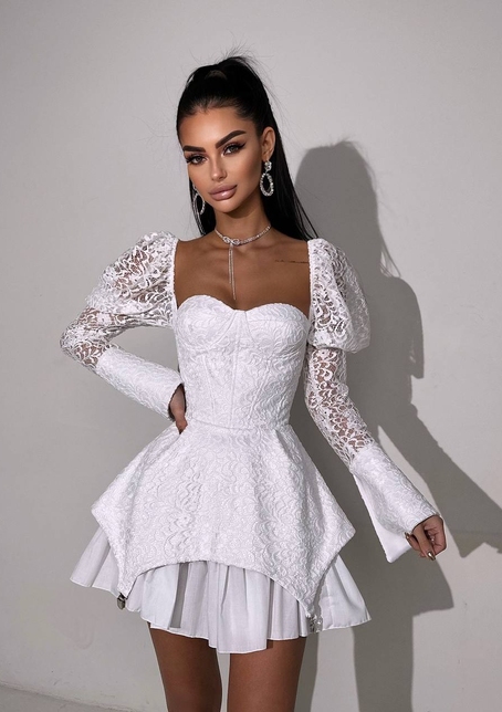 Мереживна сукня з чашечками  Мереживна сукня з чашечками  | PUSHKA SHOP