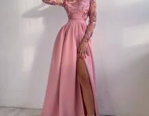 Сукня максі з паєтками та розрізом на спідниці | PUSHKA SHOP