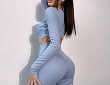 Комплект : штани кльош і топ , декорований бахромою зі страз Ручна робота | PUSHKA SHOP