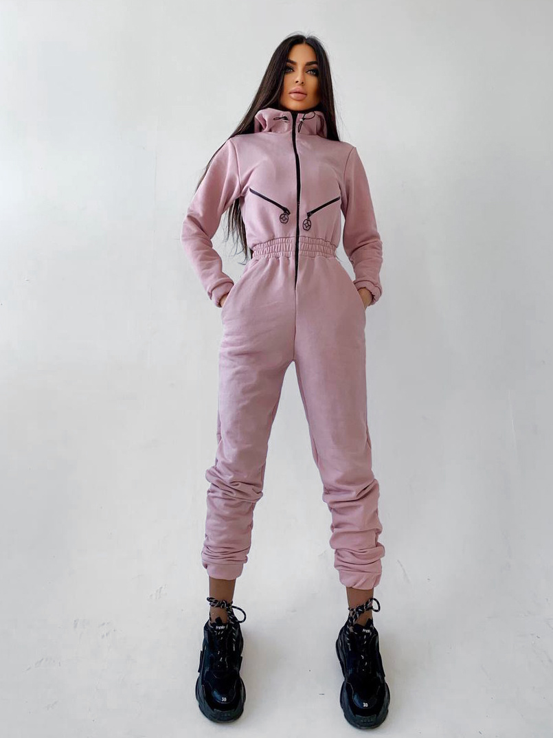 Приталенный комбинезон на молнии Приталенный комбинезон на молнии | PUSHKA SHOP