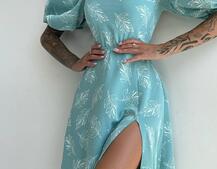 Улюблена сукня міді зі шнурівкою на спинці в нових кольорах | PUSHKA SHOP