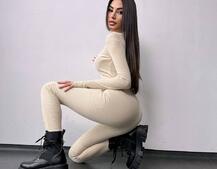 Облягаючий трикотажний комбінезон  | PUSHKA SHOP