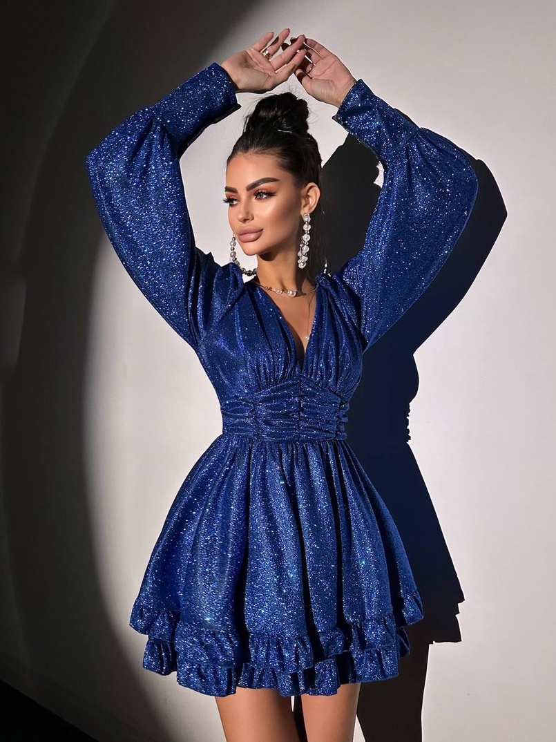 Сукня із пишною подвійною спідницею та драпіруванням  | PUSHKA SHOP