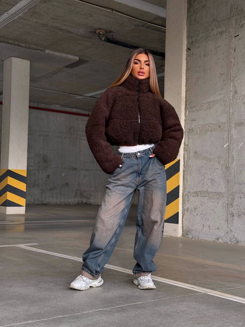 Курточка пуффер на блискавці | PUSHKA SHOP