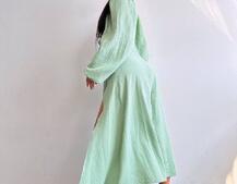 Муслінова сукня -міді з розрізом на ніжці Муслінова сукня -міді з розрізом на ніжці | PUSHKA SHOP