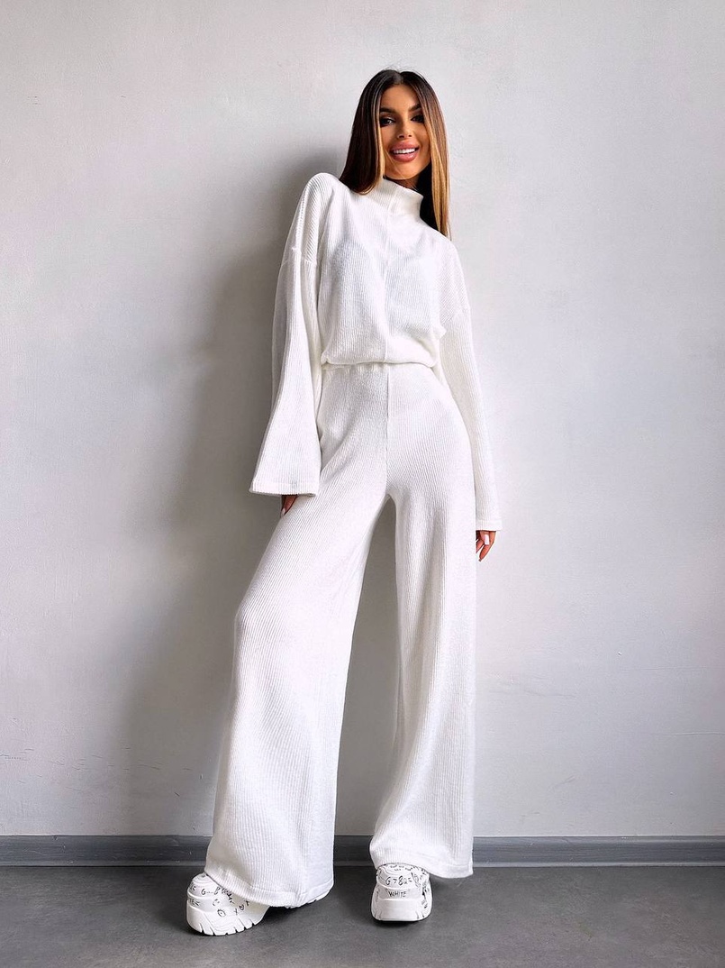 Трикотажний базовий комплект: світшот + штани  | PUSHKA SHOP