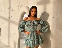 Сукня з воланами та шнурівкою по спинці Сукня з воланами та шнурівкою по спинці | PUSHKA SHOP