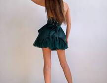 Атласна корсетна сукня  Атласна корсетна сукня  | PUSHKA SHOP