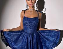 Блискуча корсетна сукня з пишною подвійною спідницею Блискуча корсетна сукня з пишною подвійною спідницею | PUSHKA SHOP