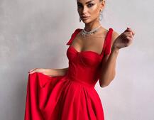 Сукня максі із чашечками та корсетним верхом | PUSHKA SHOP