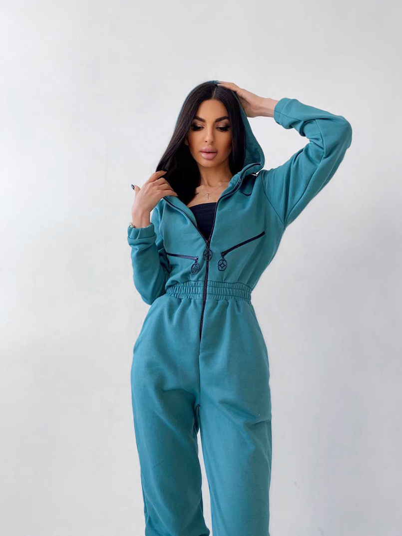 Приталенный комбинезон на молнии Приталенный комбинезон на молнии | PUSHKA SHOP