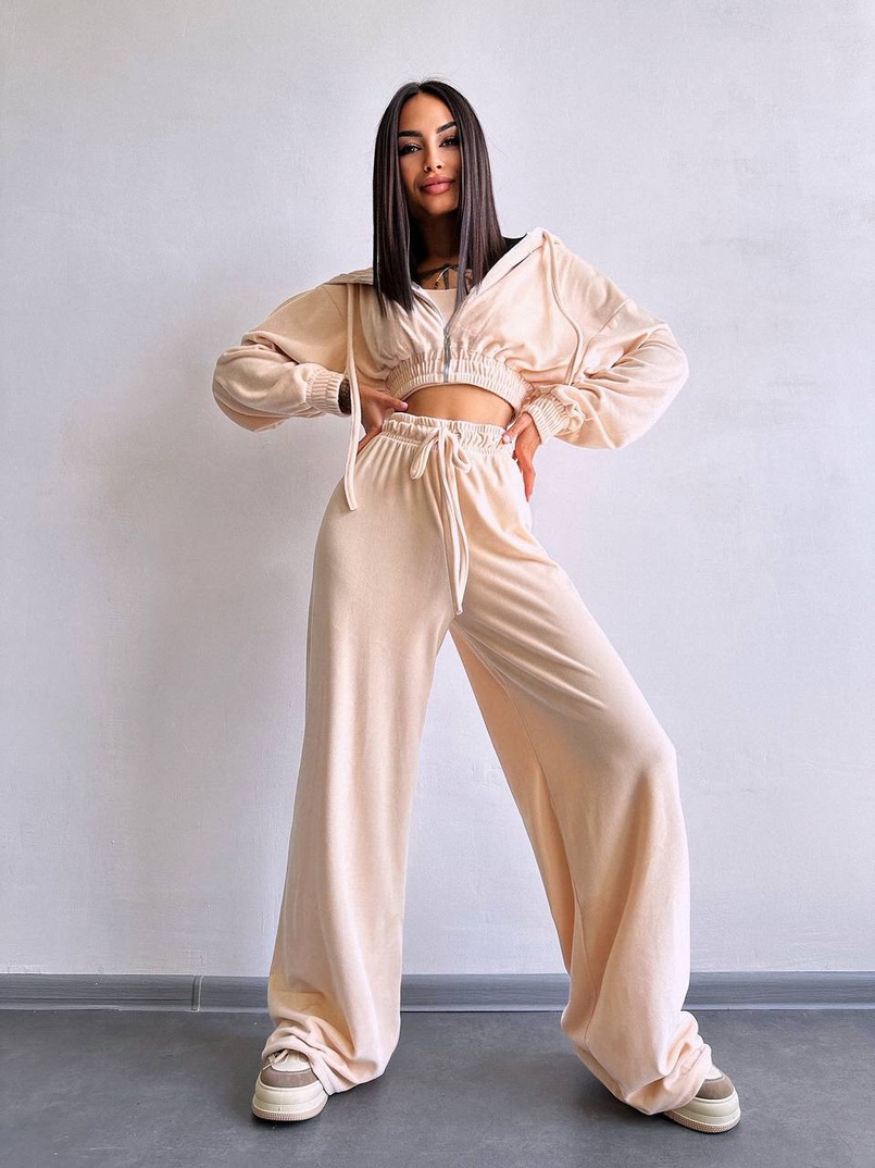 Велюровий комплект трійка  | PUSHKA SHOP