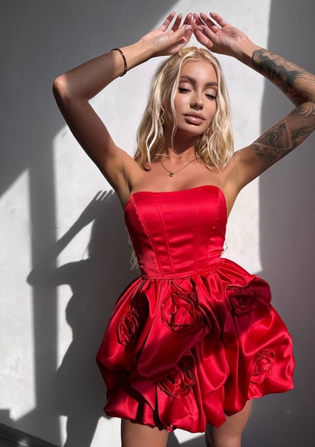 Комплект: корсет з  + спідниця декорована трояндами  | PUSHKA SHOP