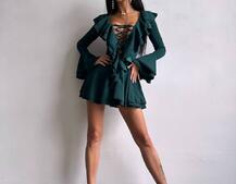 Сукня з з воланами на ґудзиках Сукня з з воланами на ґудзиках | PUSHKA SHOP