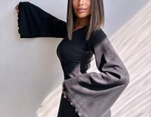 Трикотажна сукня зі шнурівкою на спинці    | PUSHKA SHOP