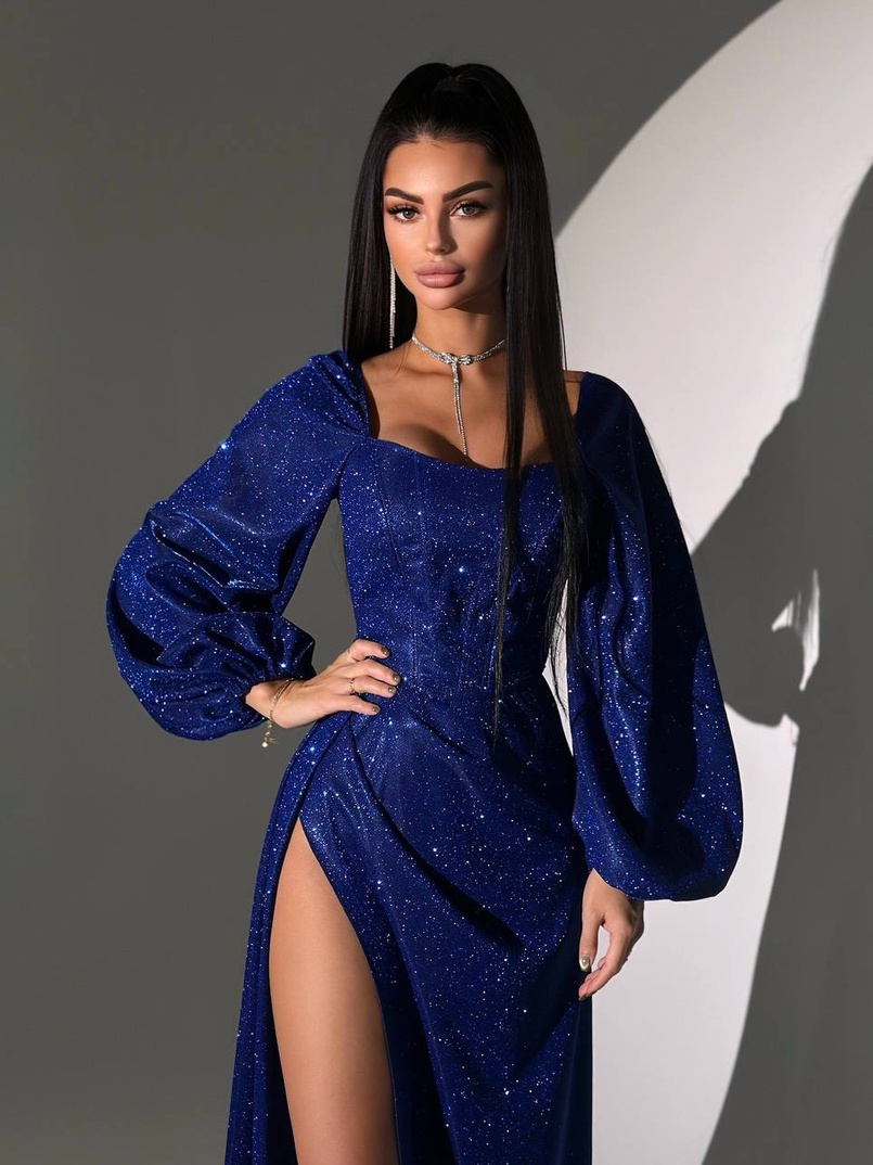 Сяючий комплект: корсет + спідниця  максі з драпіруванням | PUSHKA SHOP