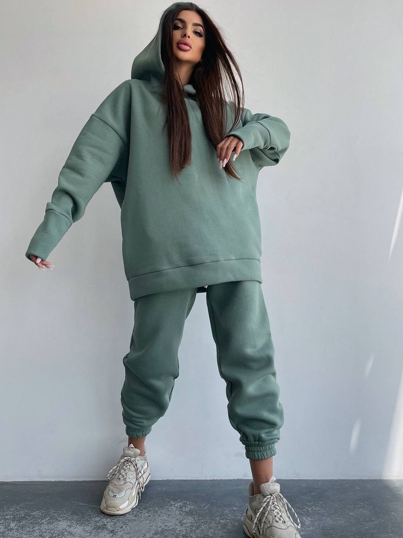 Тёплый комплект: худи + спортивные штаны  Тёплый комплект: худи + спортивные штаны  | PUSHKA SHOP