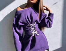 Тепле затишне худі over-size на флісі + корсет на шнурівці Можна носити з корсетом та без Тепле затишне худі over-size на флісі + корсет на шнурівці Можна носити з корсетом та без | PUSHKA SHOP