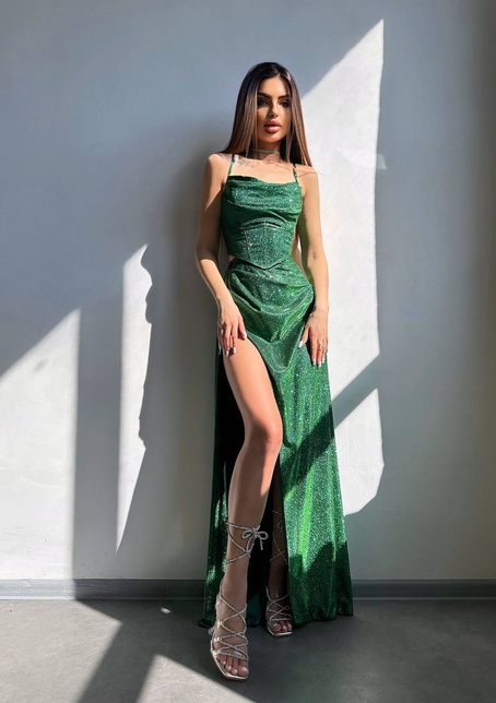 Сяючий комплект: корсет + спідниця максі | PUSHKA SHOP