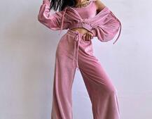 Велюровий комплект трійка  | PUSHKA SHOP