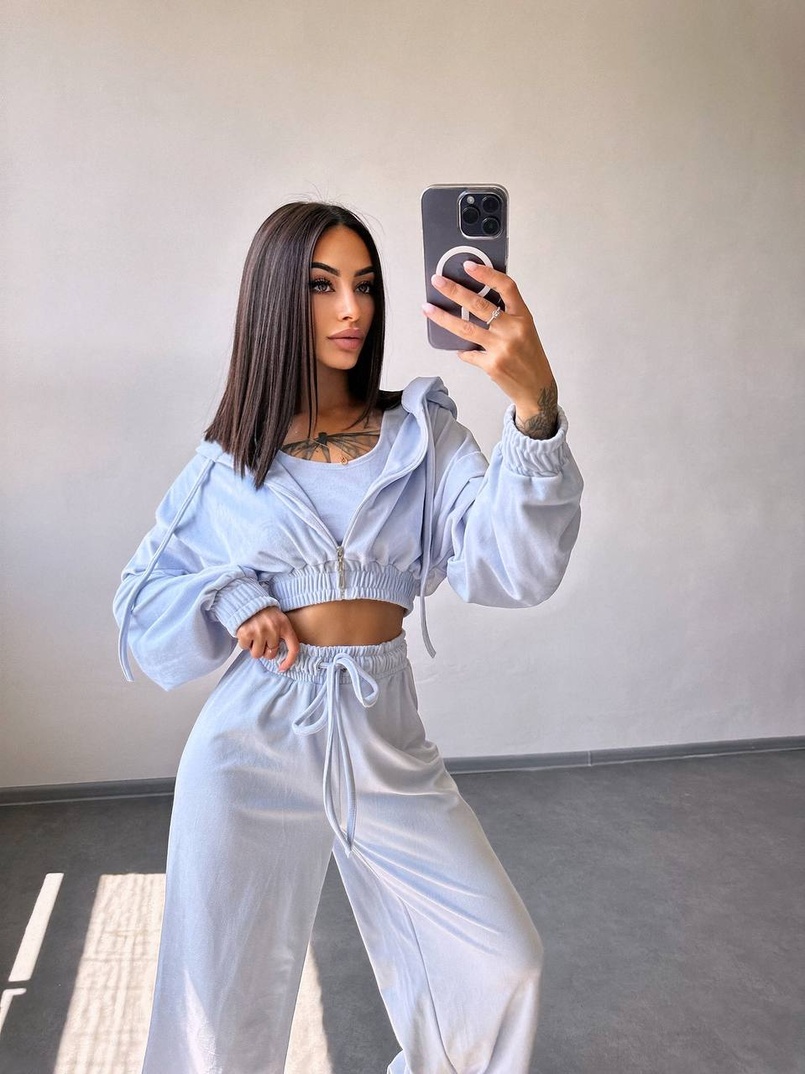 Велюровий комплект трійка  | PUSHKA SHOP