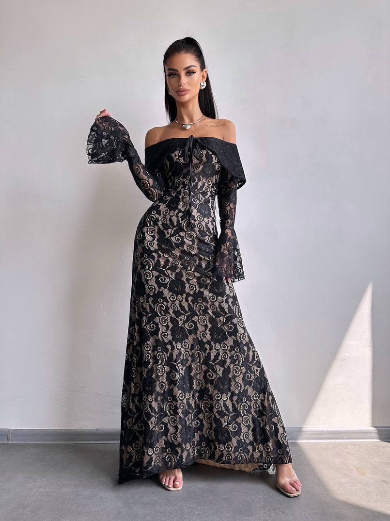 Мереживна сукня максі   Мереживна сукня максі   | PUSHKA SHOP