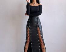 Комплект: топ + спідниця міді  | PUSHKA SHOP