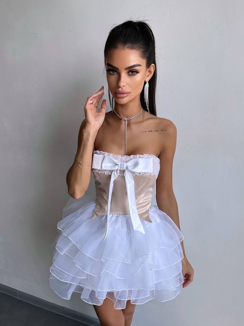 Комплект: корсет + пишна спідниця міні Комплект: корсет + пишна спідниця міні | PUSHKA SHOP