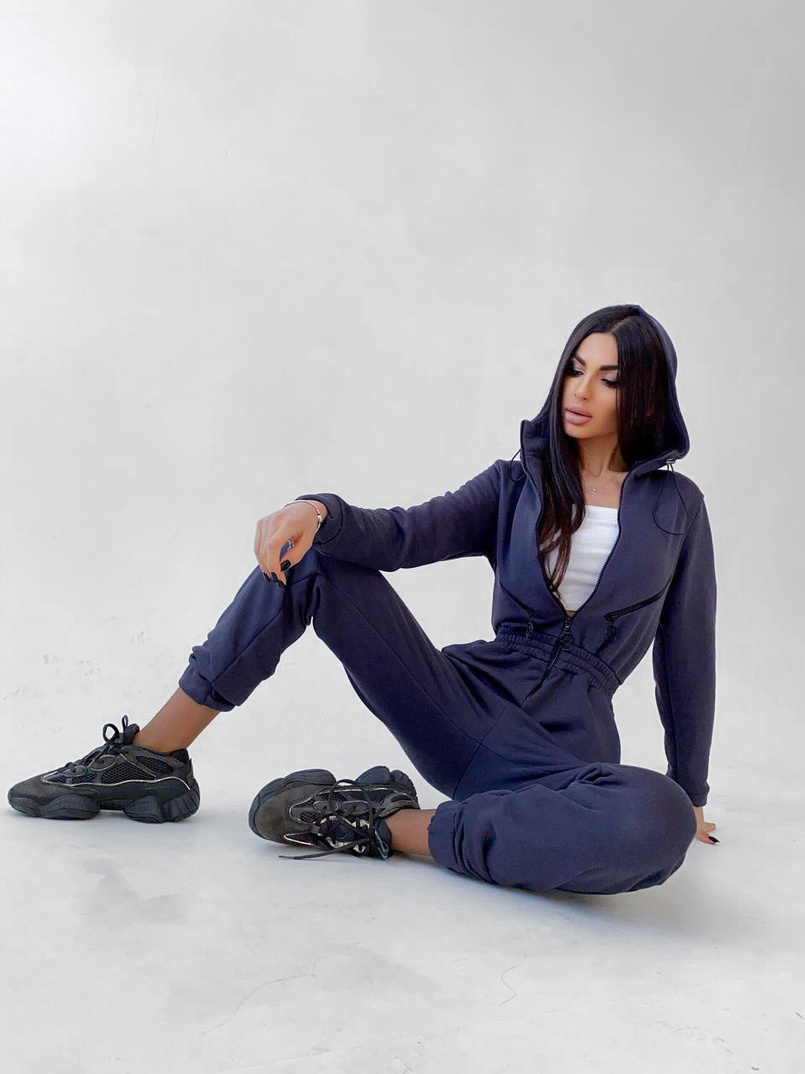 Приталенный комбинезон на молнии  Приталенный комбинезон на молнии  | PUSHKA SHOP