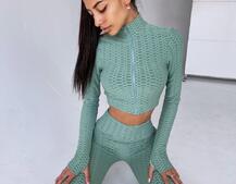 Комплект: топ на молнии + велосипедки Комплект: топ на молнии + велосипедки | PUSHKA SHOP