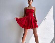 Шовкова сукня  з пишною спідницею та шнурівкою   | PUSHKA SHOP