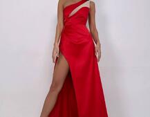 Атласна сукня максі  | PUSHKA SHOP