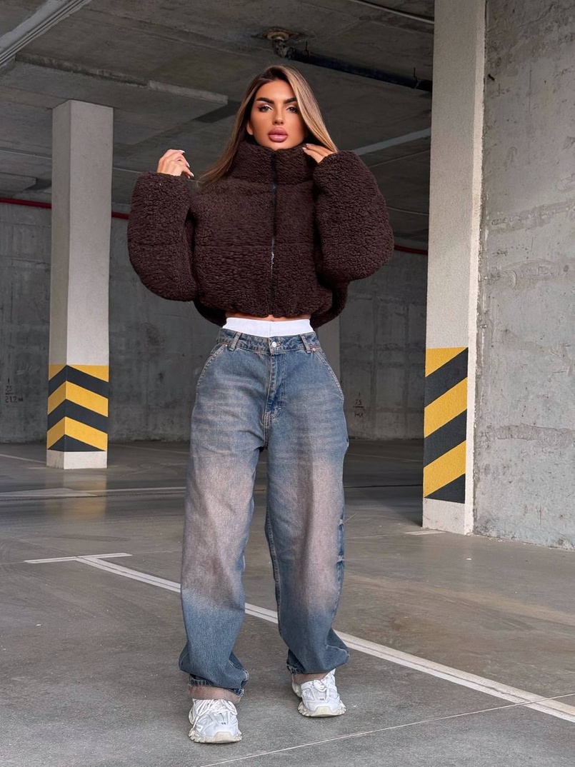 Курточка пуффер на блискавці | PUSHKA SHOP